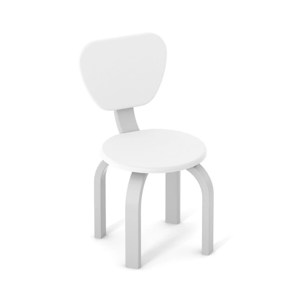 Dětská židlička Zukko Gekko Kids, Bílá / Šedá